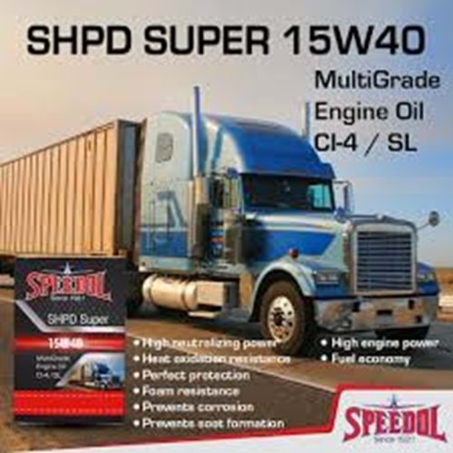 SPEEDOL SHPD SUPER 15W40 CI-4 E-7 18LT