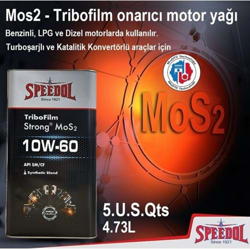 SPEEDOL STRONG MOS2 TRIBOFILM 10W-60 4,73LT